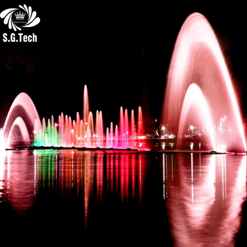 Water Crown Musical Dancing Fountain RGB LED Interactive Water Show Smart Landscape Fountain for Luxury Outdoor Projects