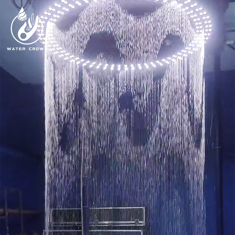 Water Crown Manufacturers Customize Modern Programmable Digital Water Curtains for Parties, Outdoor and Indoor
