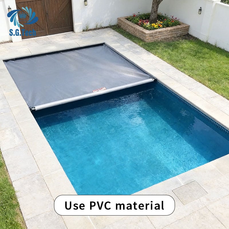 Water Crown SG Model PVC Solar Swimming Pool Cover Heavy Duty Rectangle Blanket Inground Pools Heat Retention Reduce Evaporation