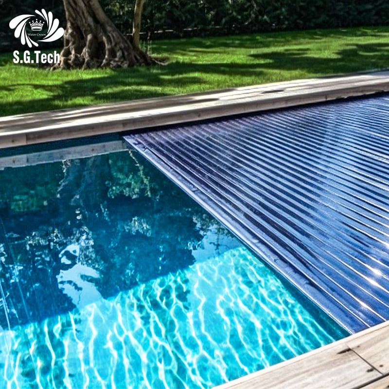 Water Crown 2026 New Arrival High Quality PC Remote Control Automatic Safety Pool Cover Factory Direct Sale