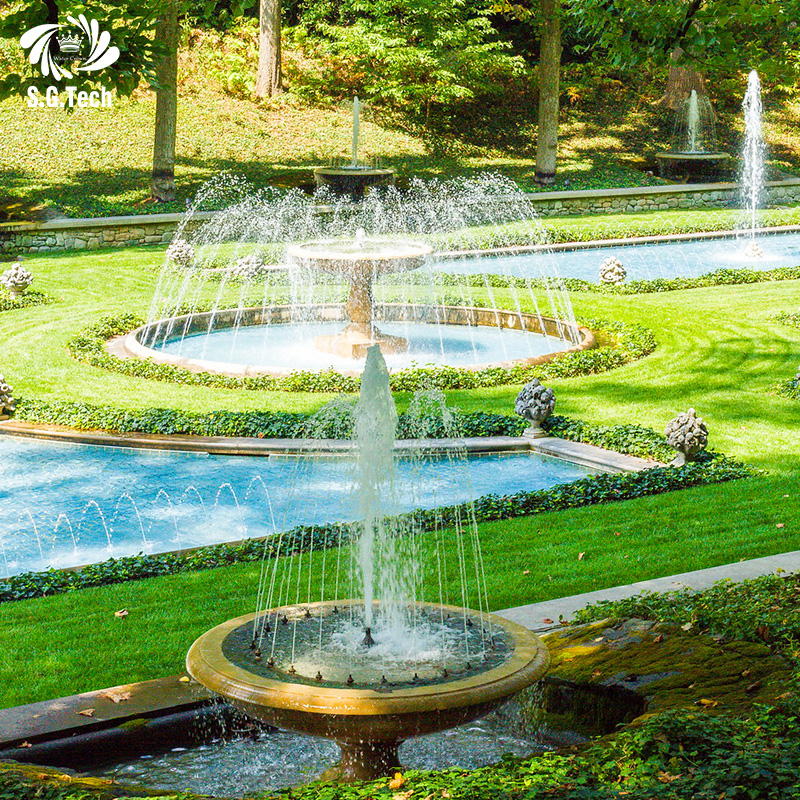 Home Garden Outdoor Water Fountain Stainless Steel Multifunction Spray Fountain Nozzle For Yard Landscape Project Use