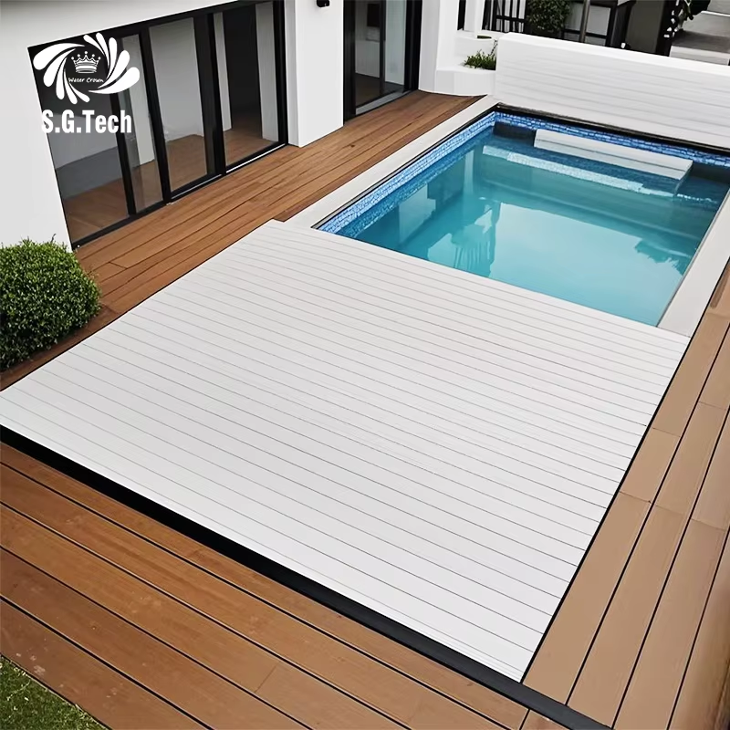 Roller Shutter Cover Aluminum Alloy Material Small Swimming Pool Accessories Automatic Pool Cover Suitable for Spa Pool