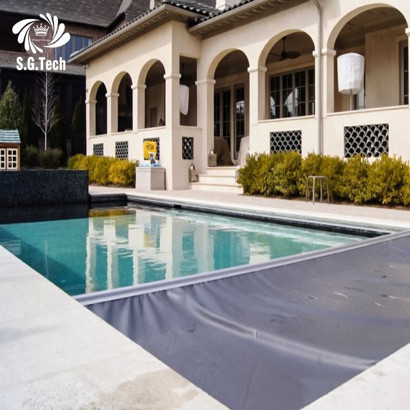 QUA Rectangle PVC Swimming Pool Lid – Waterproof, Durable & Tailor-Trimmed for Backyard Residential Settings