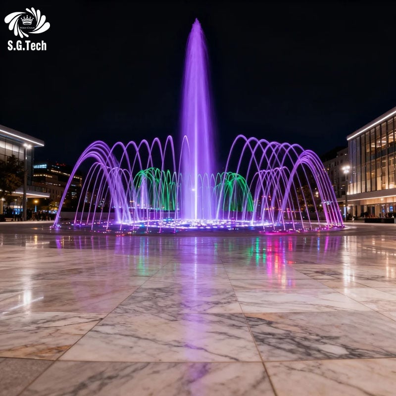 Customized Garden Pond Water Fountain Outdoor Landscape Jet Fountain Equipment For Backyard And Public Plaza