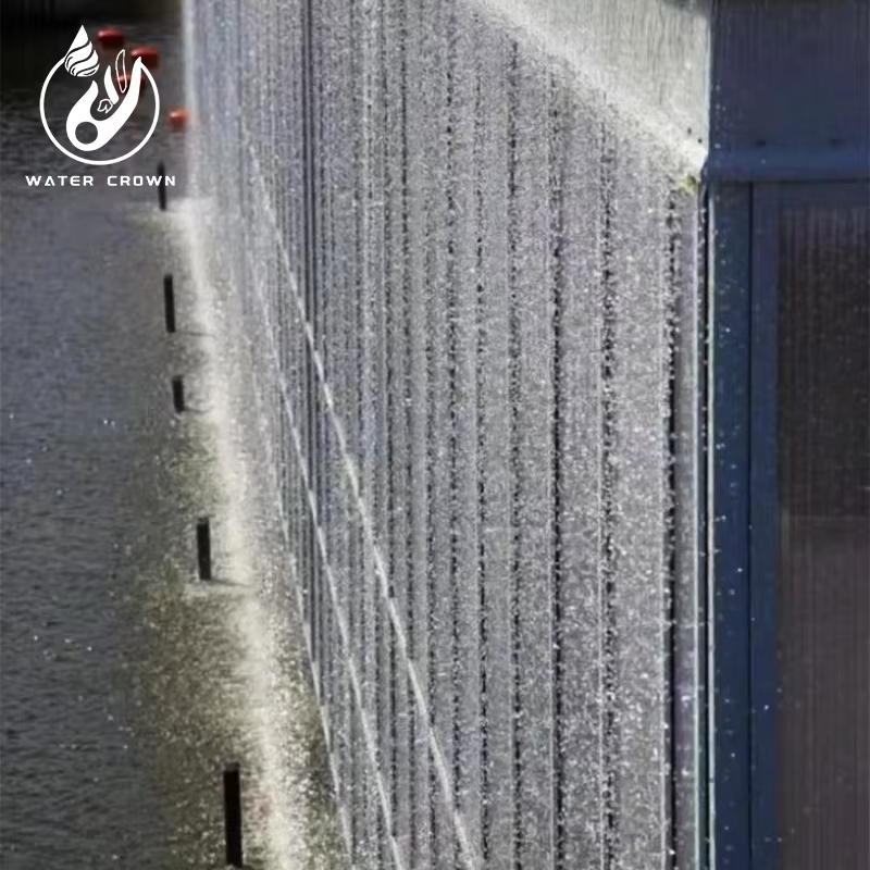 High-end Custom Design RGB Light Decoration Artificial Water Curtain Rain Curtain for Outdoor Waterfall