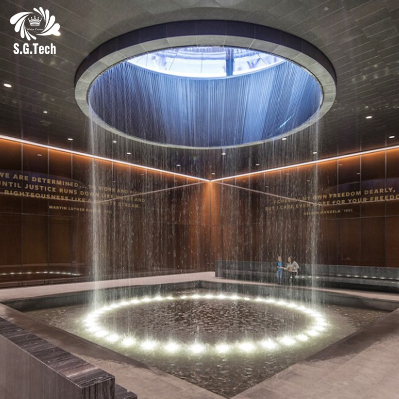 Water Crown Water Curtain Indoor Outdoor Water Feature Hotel Garden Fountain Decoration Stainless Steel