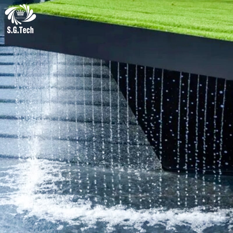 WATER CROWN Indoor Decoration String Water Curtain Stainless Steel Waterfall for Hotel/Hall/restaurant Using