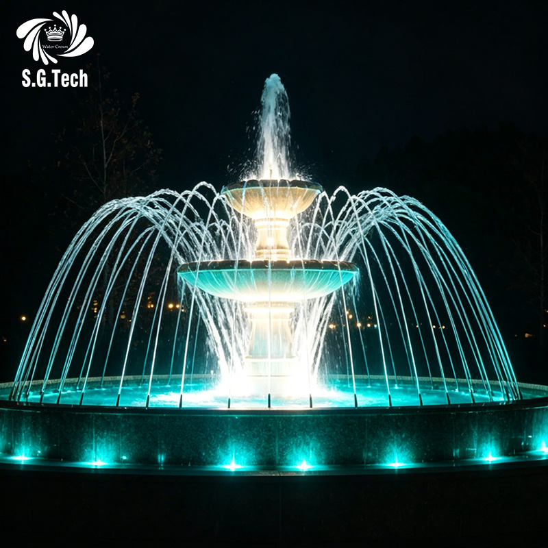 High Quality Outdoor Garden Decorative Water Fountain Stainless Steel Water Feature For Hotel Garden Landscape