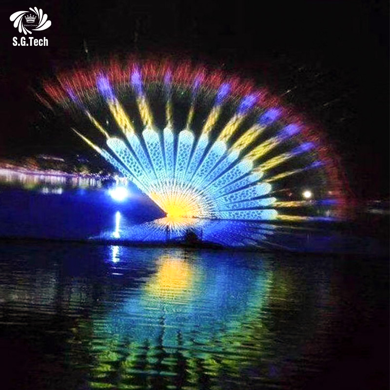 Water Crown Custom-Made Movie Screen Projection System Water Mist Effect Water Resistant for Indoor/Outdoor Use for Wedding Party