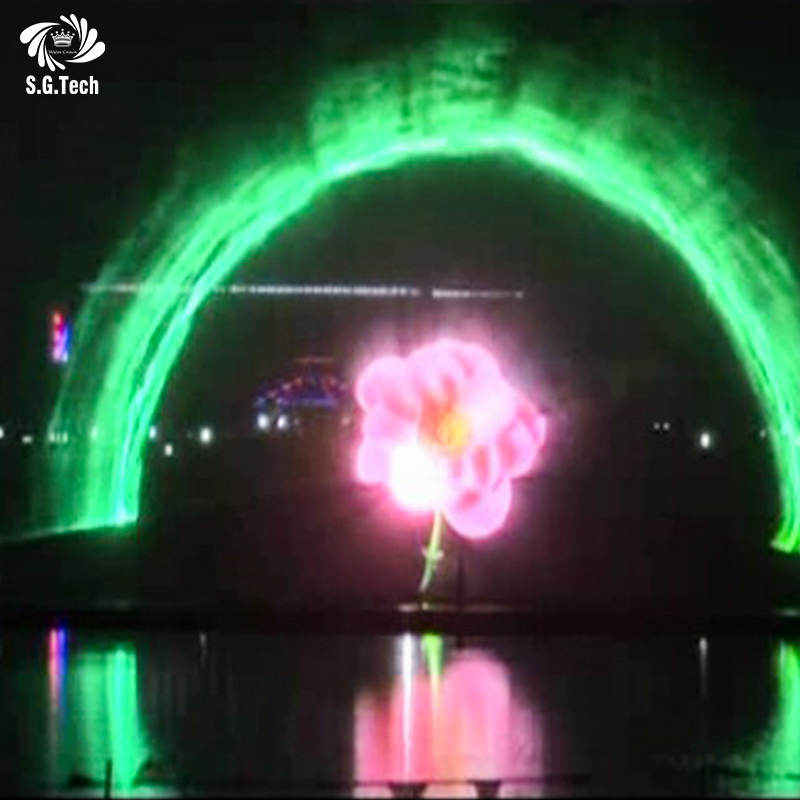 Water Crown Water Movie Screen Outdoor Floating Projection Screen Water Feature Custom Design