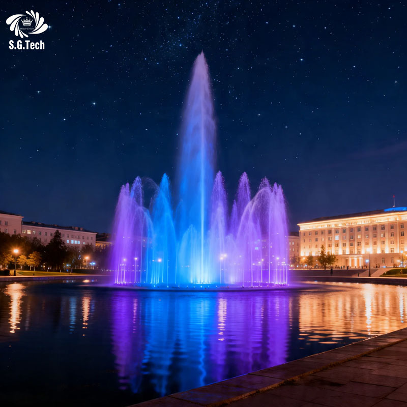 Water Crown Modern Eco-Friendly Musical Stone Fountain Stainless Steel Outdoor Park Garden Dancing Water Feature Factory Direct