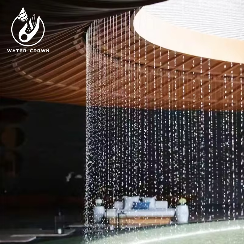 Rèm nước kỹ thuật số hiện đại có thể lập trình theo yêu cầu dùng trong nhà và ngoài trời, phù hợp cho sân khấu tiệc, trang trí ánh sáng nghệ thuật