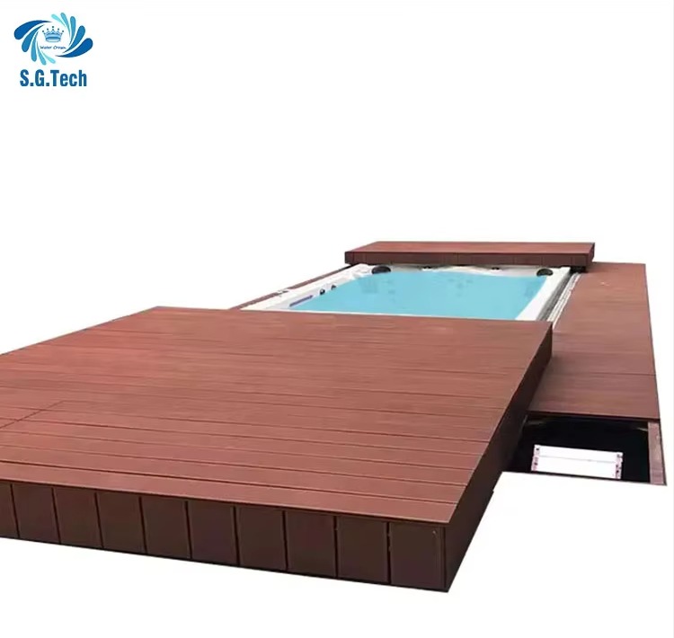  Hot Selling High Quality Auto Sliding Pool Cover Smooth Water Crown for Swimming SPA  Pool Application