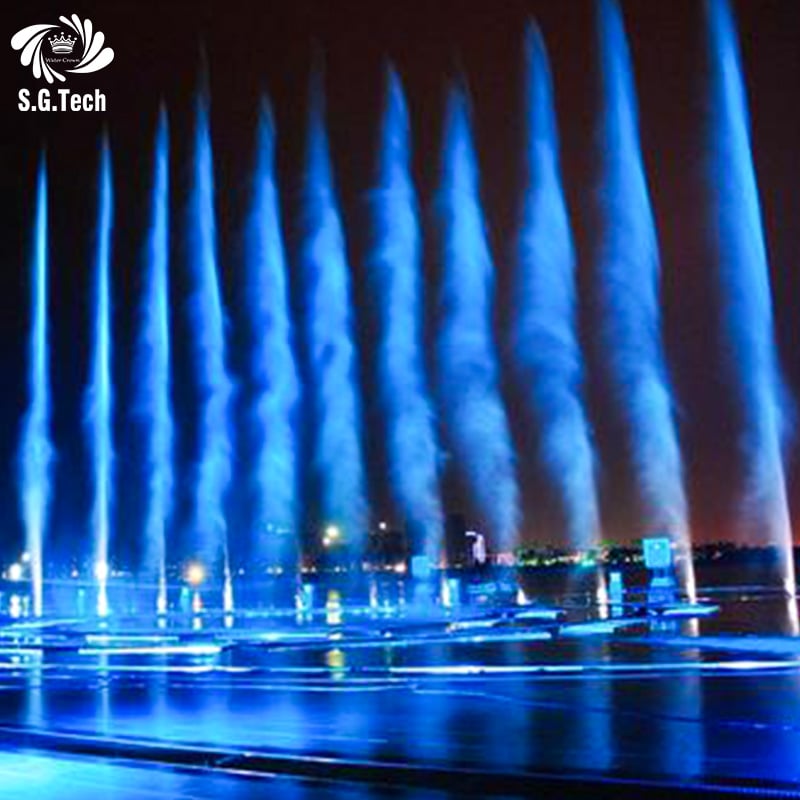 Interactive Music and Light Fountain for Stunning Visual Effects Easy Installation and Long Term Outdoor Use