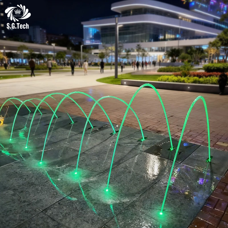 High Precision Laminar Fountain System for Smooth Glass Like Water Arcs and Outdoor Decoration