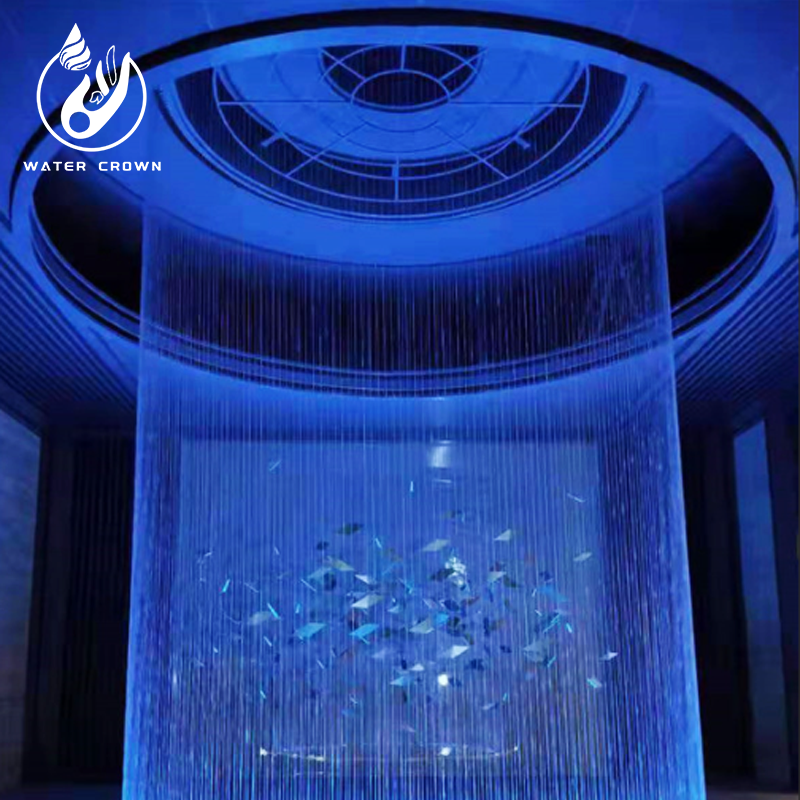  Water Crown Custom Large Outdoor  Fountain New Design Modern Music Dancing Circular digital water curtain