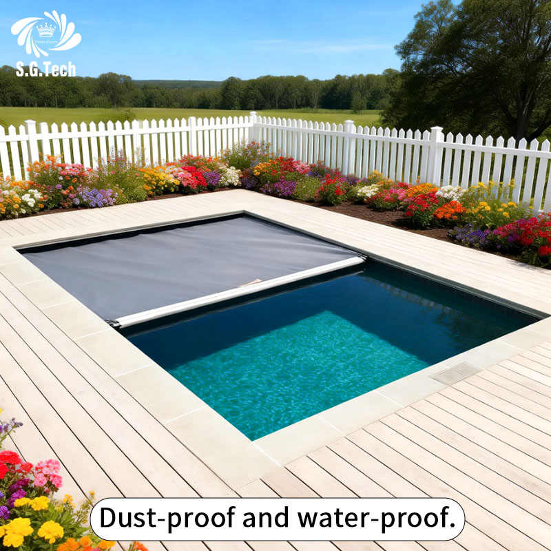 PVC Coated Swimming Pool Tarpaulin Cover Custom Waterproof Outdoor Leaf Cover for Snow Rain and Wind Resistance