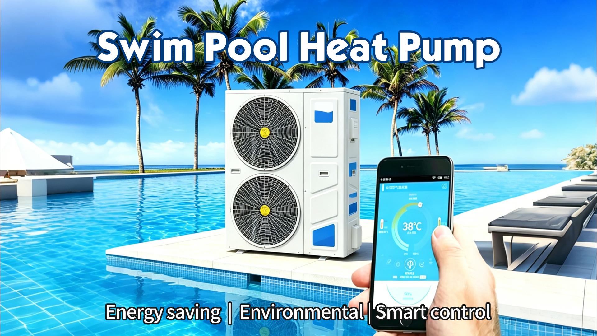 Water Crown Swimming Pool Heat Pump Air Source Pool Heater For Swimming Pool Constant Temperature
