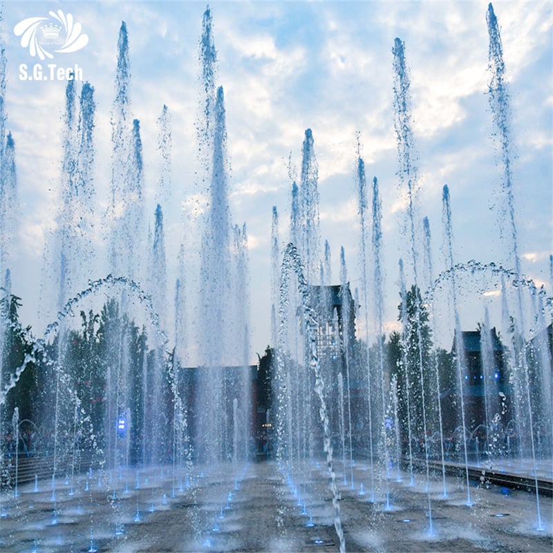 Water Crown DMX Water Fountain RGB LED Decorative Water Feature Outdoor Garden Pool Display