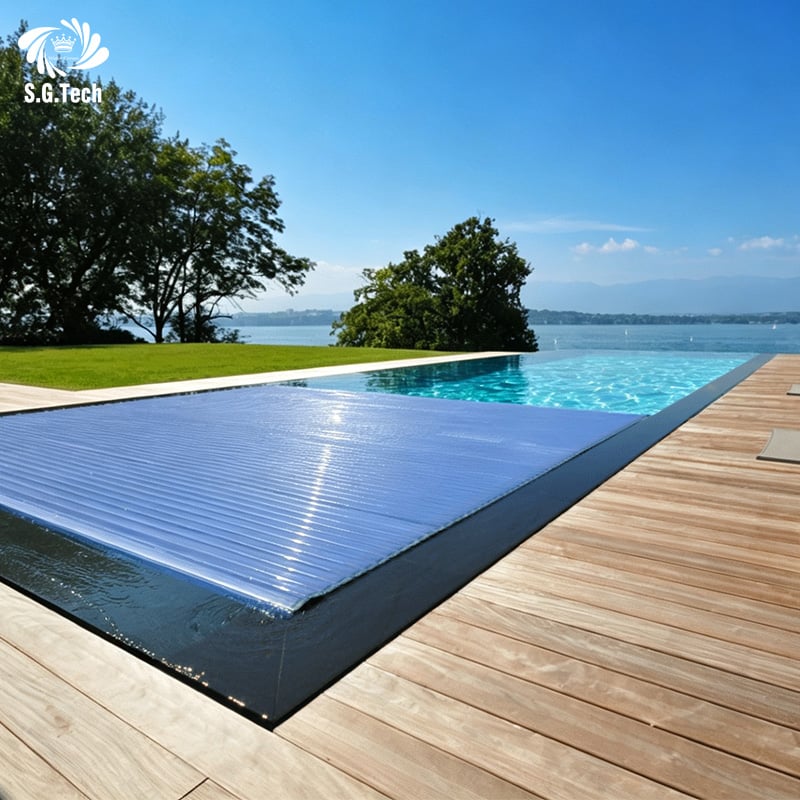 Trust Water Crown's Automatic Electric Pool Cover, Crafted from PC for Above Ground Protection. 