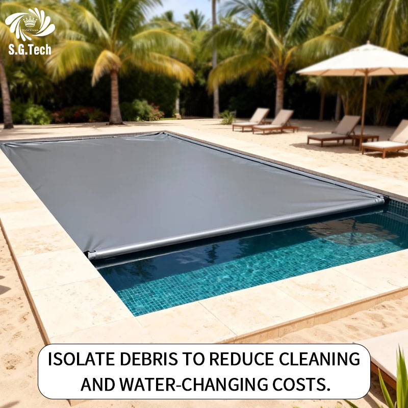 Engineered for Durability: Water Crown PVC Cover with Integrated Hydraulic Control for Maximum Pool Safety