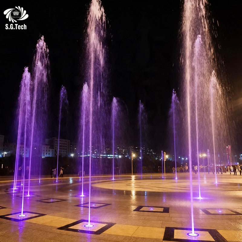 DMX Water Fountain LED Musical Dancing Fountain Smart Control System for Outdoor Landscape Hotel Park Projects