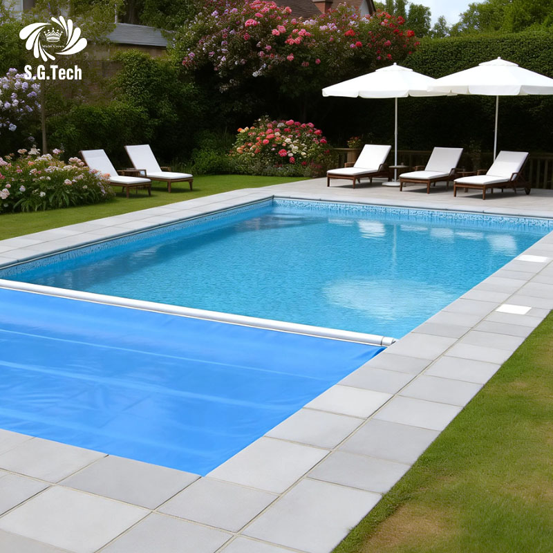 Water Crown Custom PVC Pool Cover Smart Safety Protection System for Residential and Commercial Pool Projects