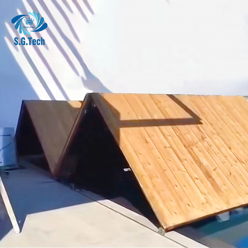 High-End Customized Swimming Pool Folding Cover Water Crown Model Manufactured Metal PC Material Can Be Tools Accessories