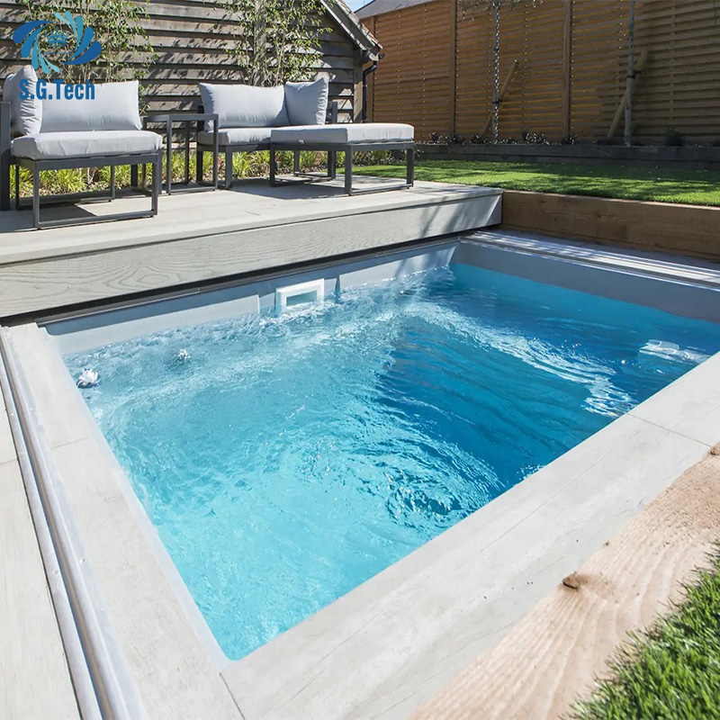 Automatic Sliding Pool Cover Premium Safety Solution Custom Design for Villa Hotel Commercial Pool Projects