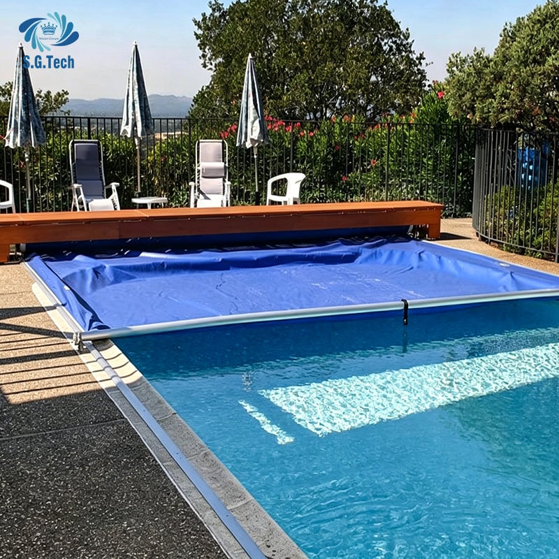 Custom PVC Coated Heavy Duty Waterproof Tarpaulin Swimming Pool Cover Outdoor Leaf Net Snow Rain Wind Resistant