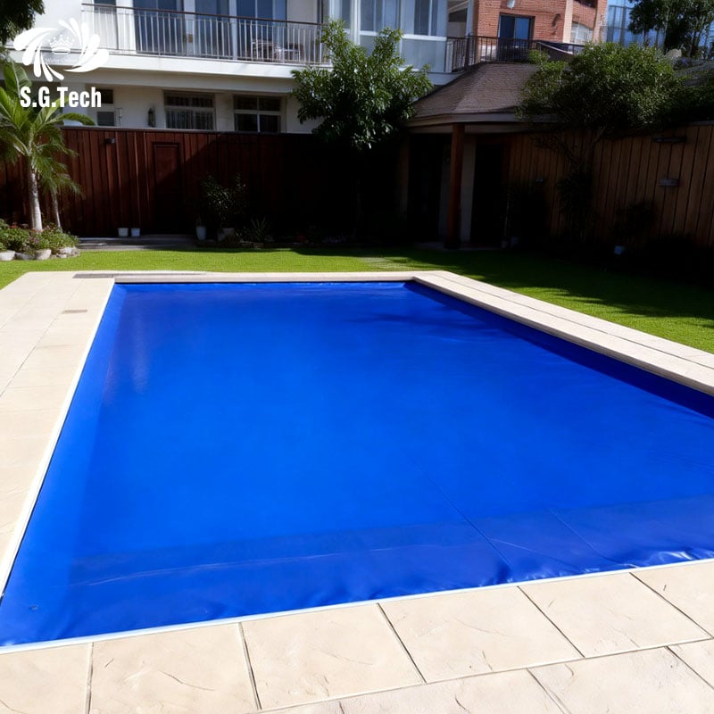 PVC Pool Cover Waterproof Safety Cover Custom Size Durable Swimming Pool Protection System for Villa Hotel Residential Pools