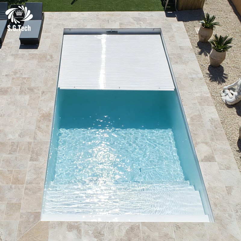 2026 New Arrival High Quality PC Remote Control Automatic Safety Pool Cover Factory Direct Sale for Above Ground Swimming Pool