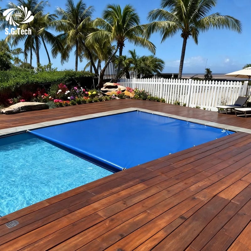 Water Crown PVC Pool Cover Waterproof Insulated Dustproof Swimming Pool Safety Cover Custom Size