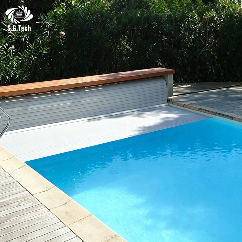 Water Crown Eco-Friendly PC Swimming Pool Cover Weather Resistant Polycarbonate Sheet Pool Cover Easy Installation for Garden Pool