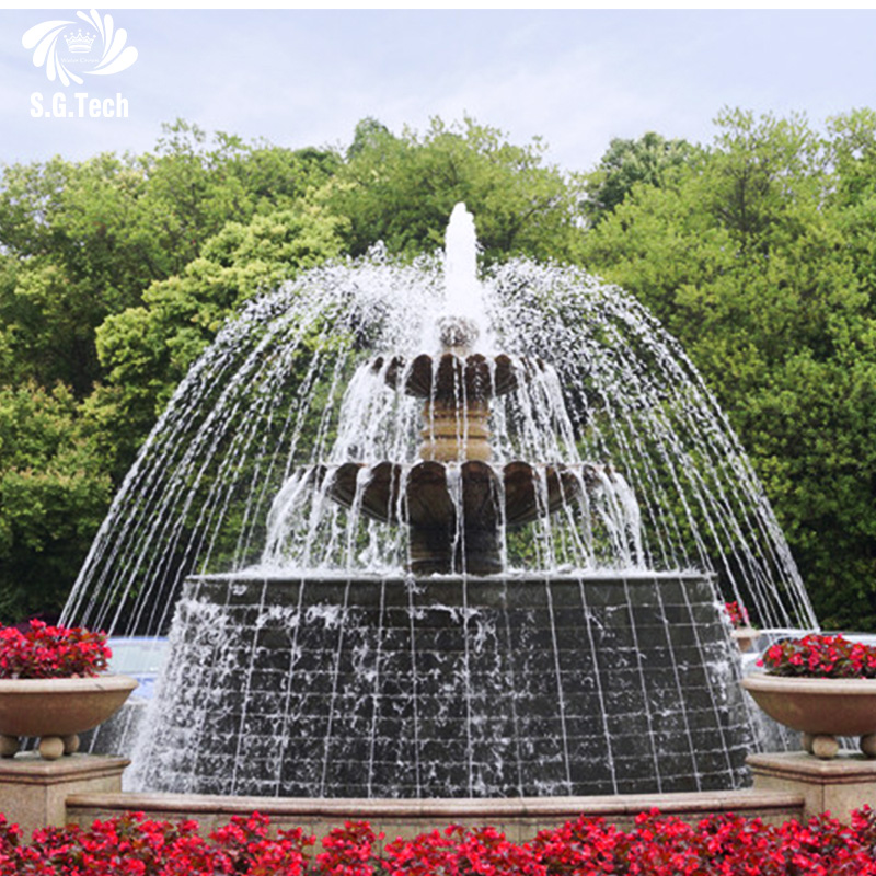 Stainless Steel Sculpture Fountain, Artistic Design for Garden and Park