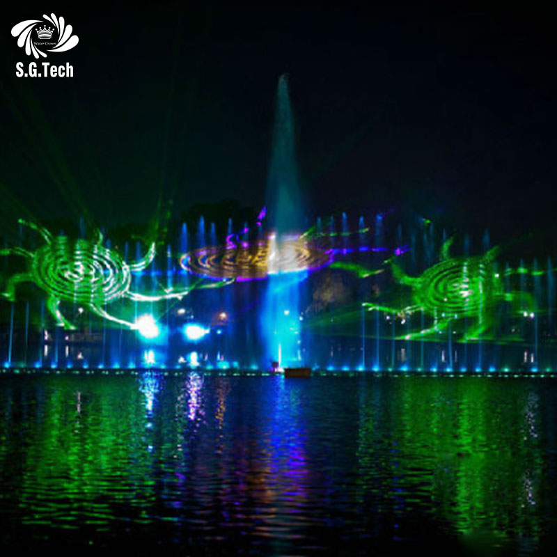 Water Movie Screen Outdoor Water Curtain Projection System for Musical Fountain Hotel Park Event Landscape Projects
