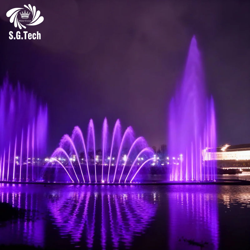 Water Crown Anti-Corrosion Stainless Steel Music Fountain Outdoor Landscape Dancing Water Fountain
