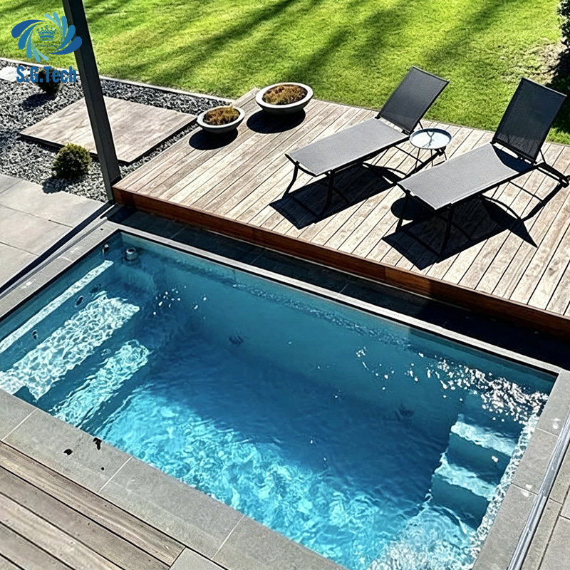 Simple Hand Push Sliding Pool Cover Waterproof Insulated Swimming Pool Safety Cover Custom Length For Small Inground Pool Wholesale