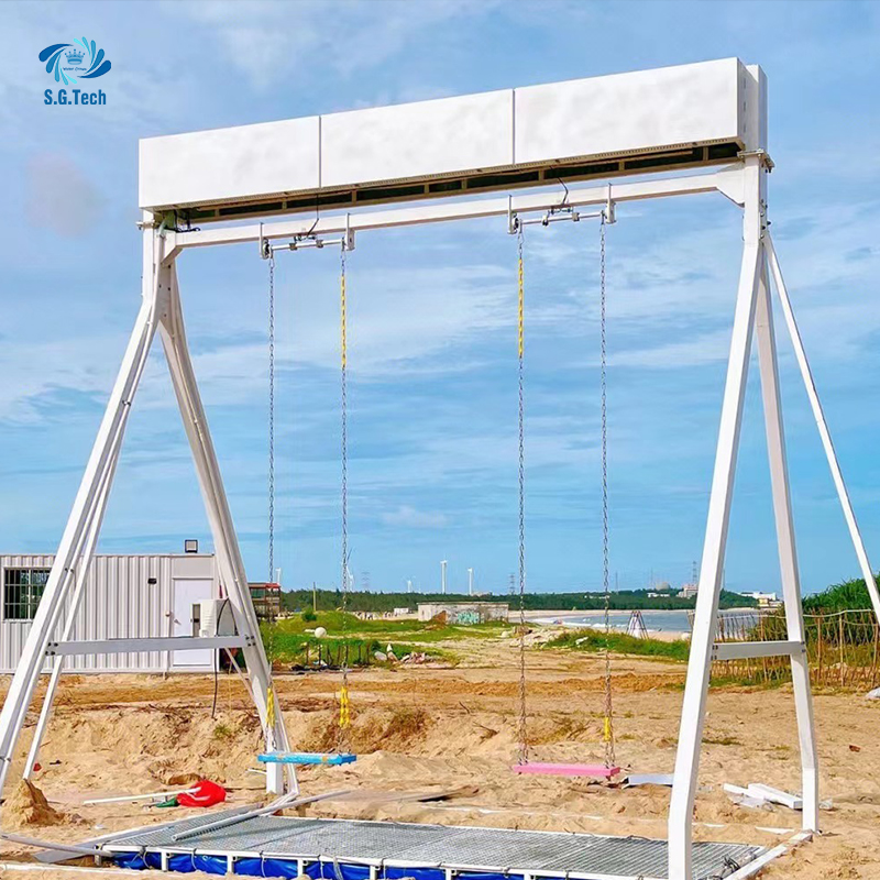 Water crown metal material large swing water curtain has large bearing capacity