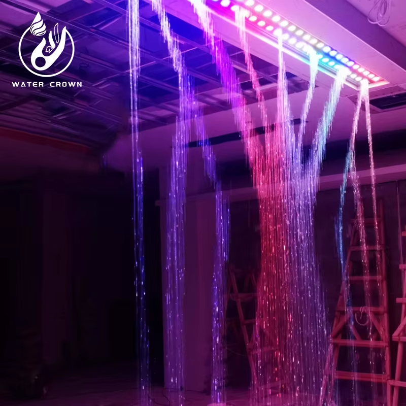 Custom Modern Programmable Indoor and Outdoor Digital Water Curtain Suitable for Party Stage Landscape and Decorative Light Show