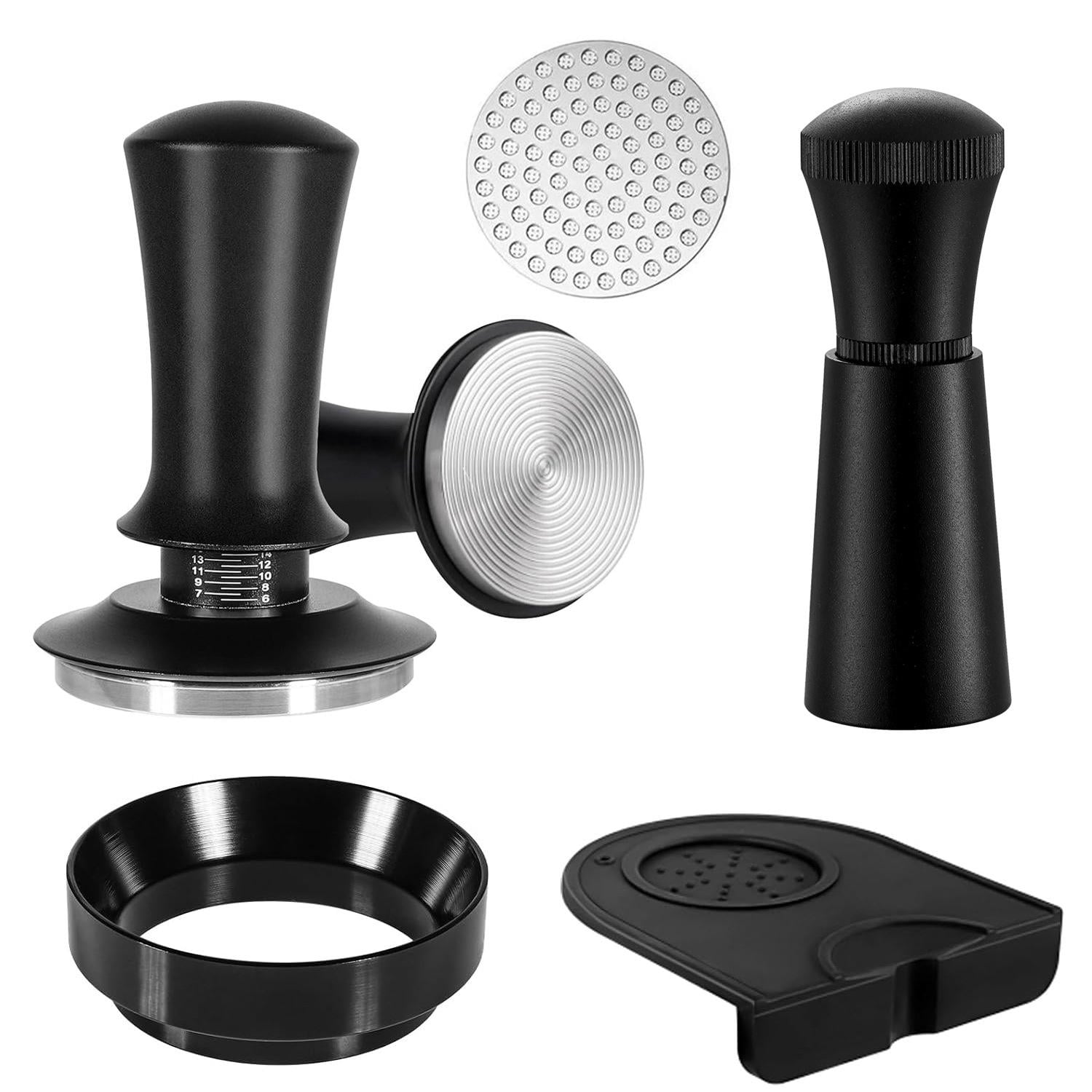 Coffee Tool Set Aluminum Alloy Powder Press Cloth Powder Needle Powder Ring Italian Coffee Tool Christmas Holiday Gift Set