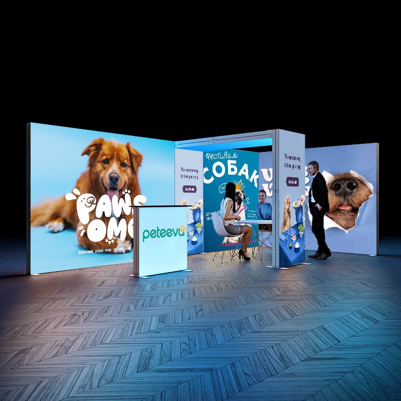 3m*6m/10ft*20ft Modular Light Box Booth Exhibition Trade Show Booth