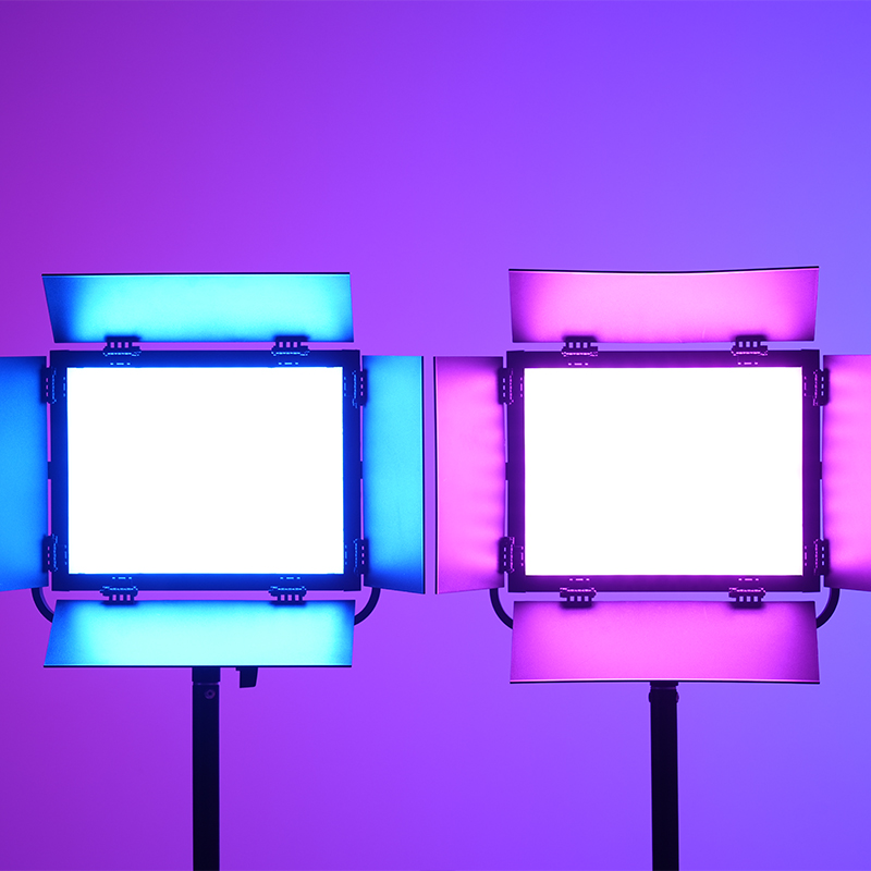 360° Full Color RGB Panel Light With Music Rhythmic Ideal Light for Entertainment Gamming