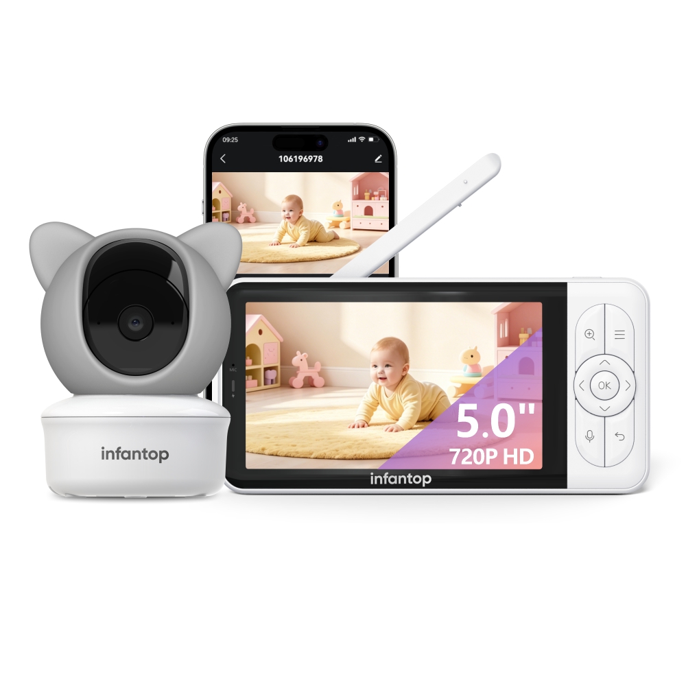 2026 2K WiFi Baby Monitor with Camera and Audio Smart Night Light Baby6TY