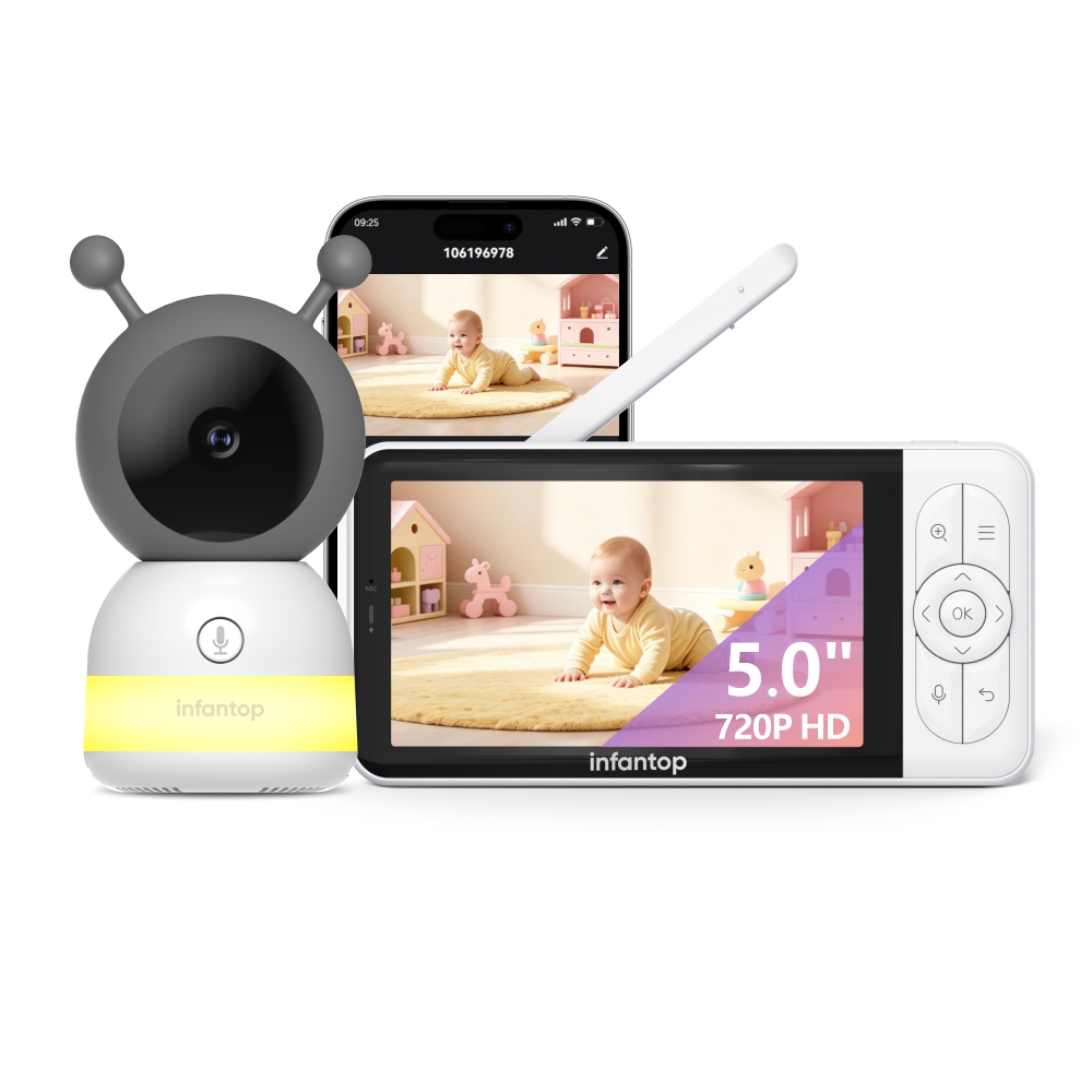 2026 2K WiFi Baby Monitor with Camera and Audio Smart Night Light Baby6TS