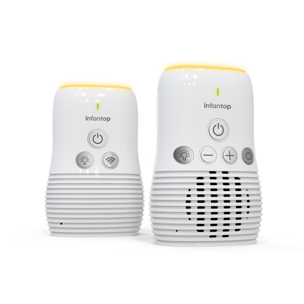 Baby Audio Monitor No WiFi, Hack-Proof Belt Clip, 1000ft Range,Night Lamp DBM-8