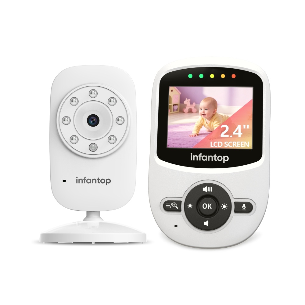 Video Baby Monitor with Remote Camera Pan-Tilt-Zoom SM24