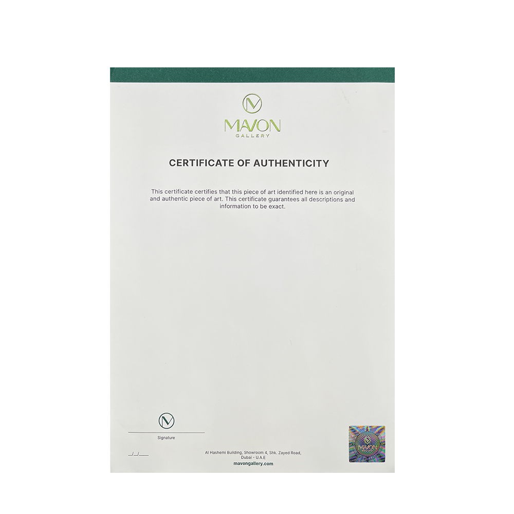 Anti-Counterfeit Authentic Certificate Paper for Art Work