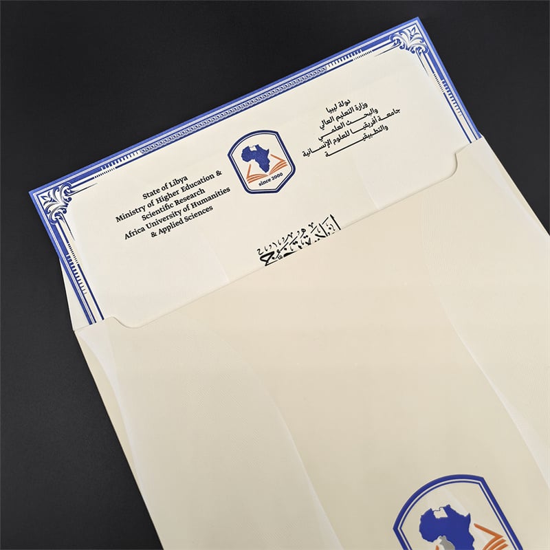 Security Certificates produced for a university in Libya.