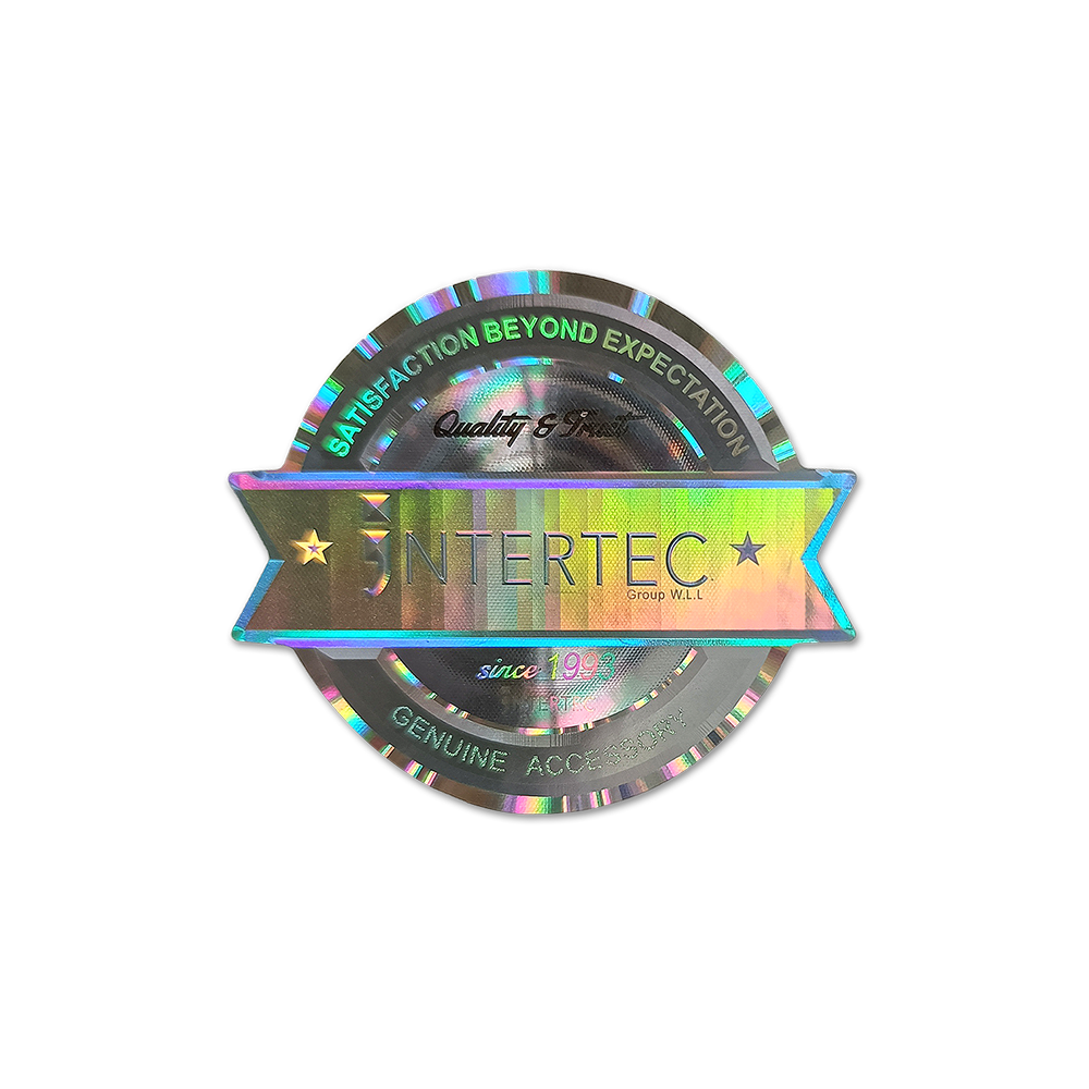 3D Anti-counterfeiting Authenticity Rainbow Hologram Sticker with tamper-evident